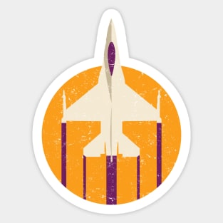 F-16 Falcon Jet Airplane Sticker